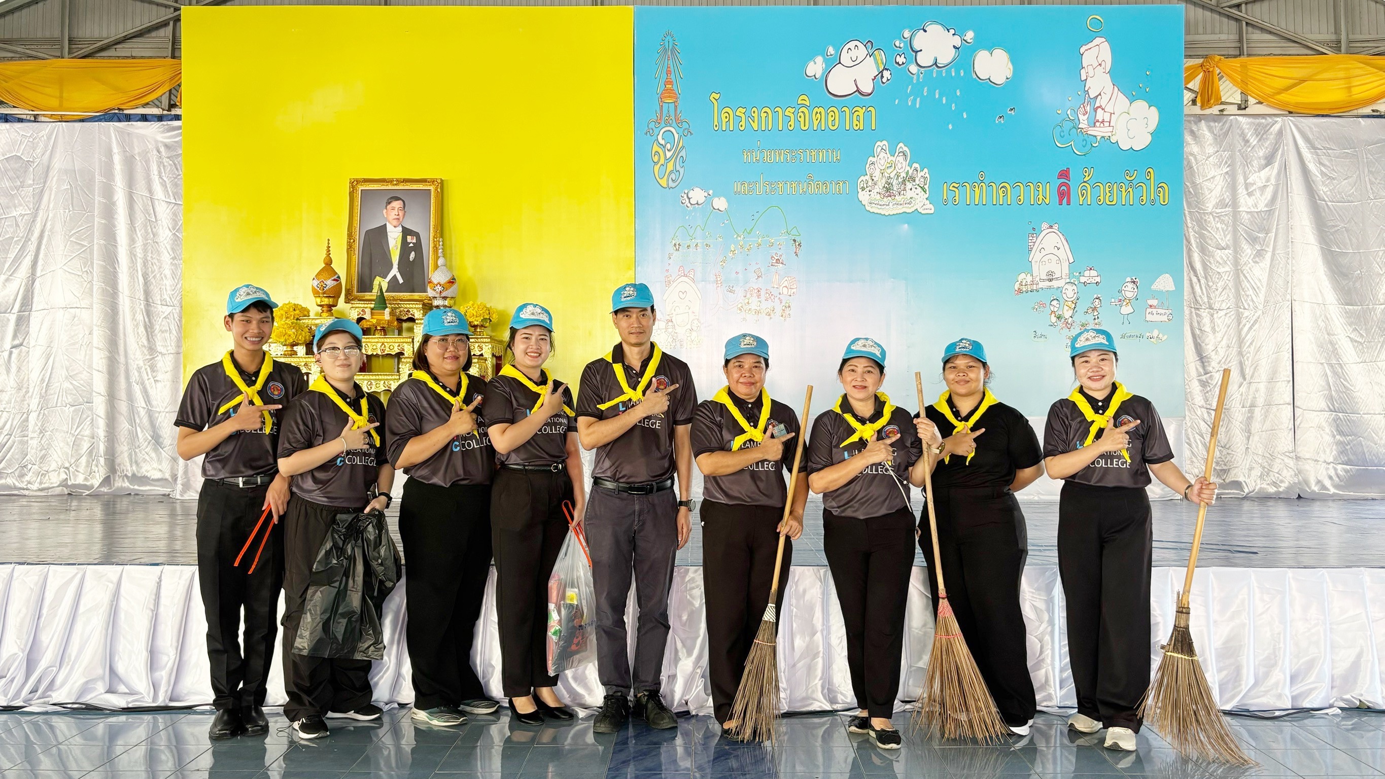 วิทยาลัยอาชีวศึกษาลำปาง ร่วมกิจกรรมจิตอาสาพัฒนาแม่น้ำวัง พัฒนาสิ่งแวดล้อมเพิ่มพื้นที่สีเขียวริมแม่น้ำวัง